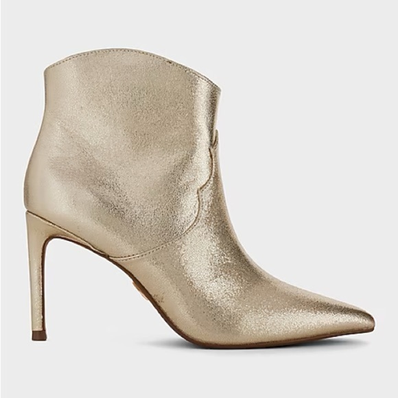 Pointed Toe Thin Heeled Booties - Picture 2 of 4